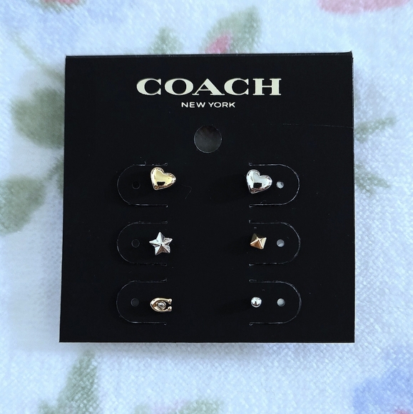 Coach Multi Mismatched Earring Set - Picture 3 of 15